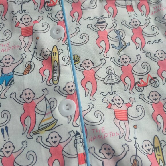 Roller Rabbit Lovely Monkey Pajamas Set - Picture 4 of 7